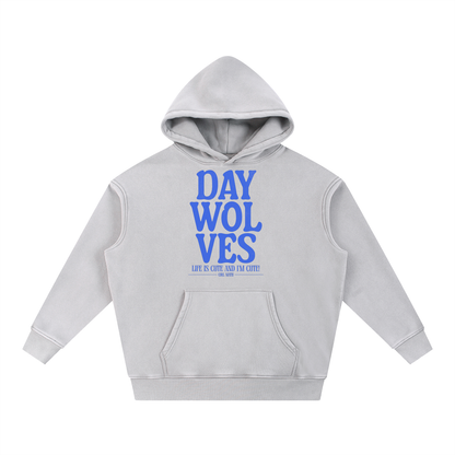 Snow Wash Fleece Oversize Hoodie
