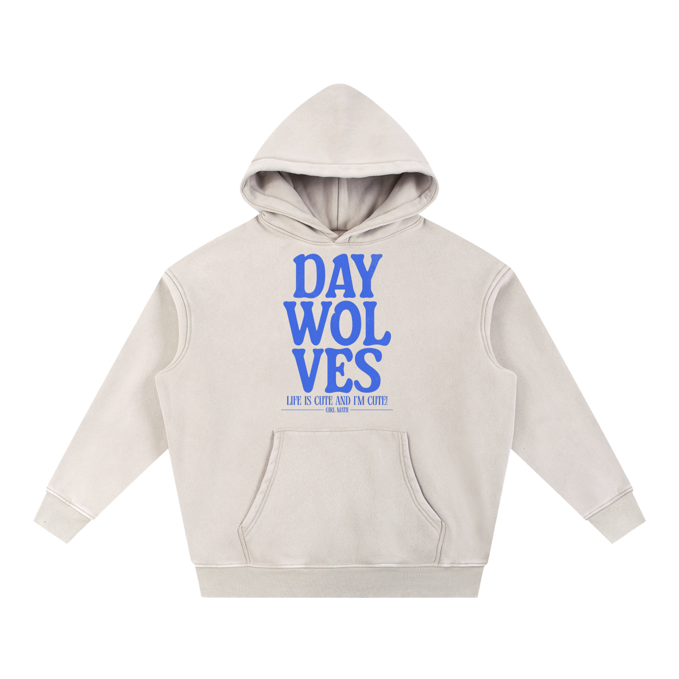 Snow Wash Fleece Oversize Hoodie
