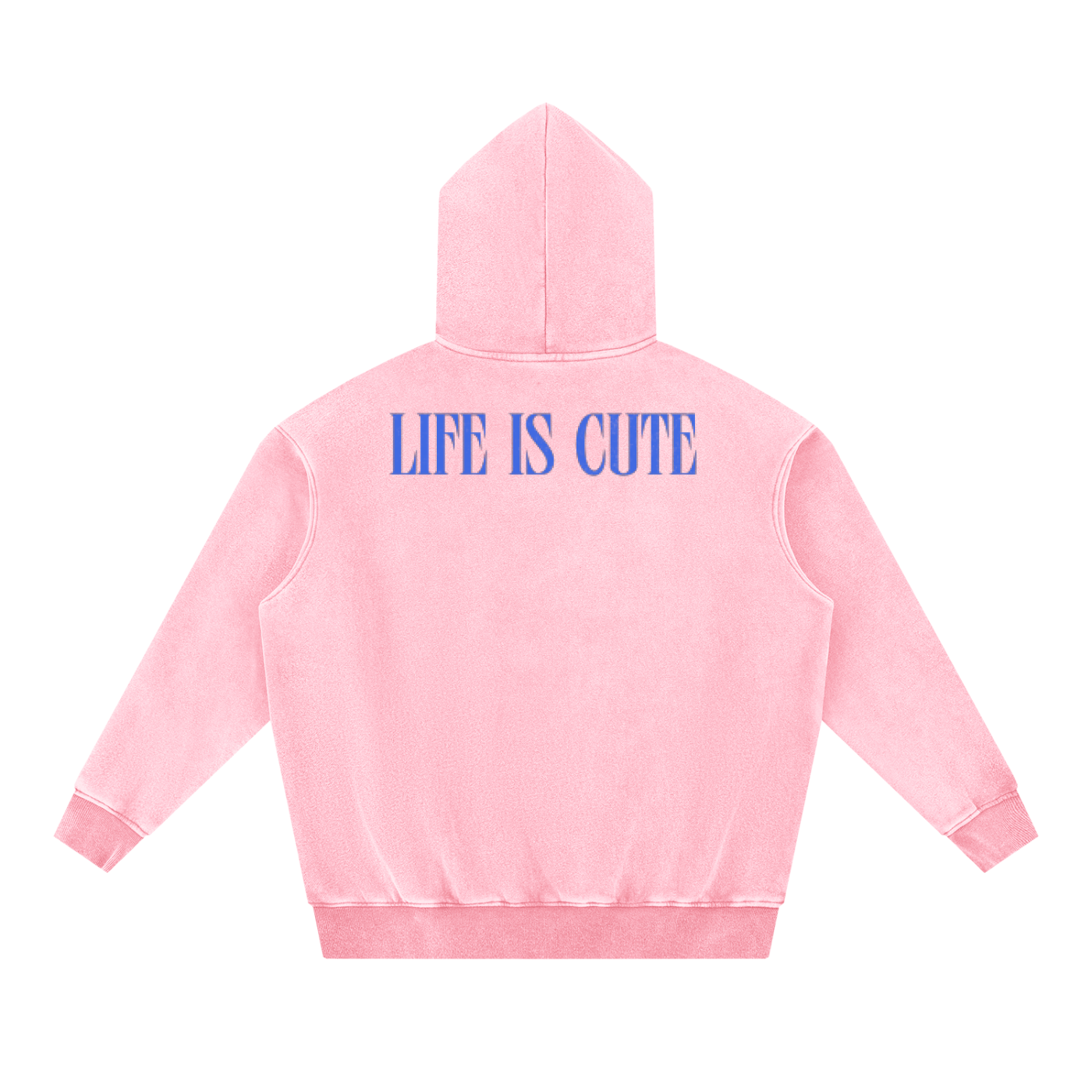 Snow Wash Fleece Oversize Hoodie