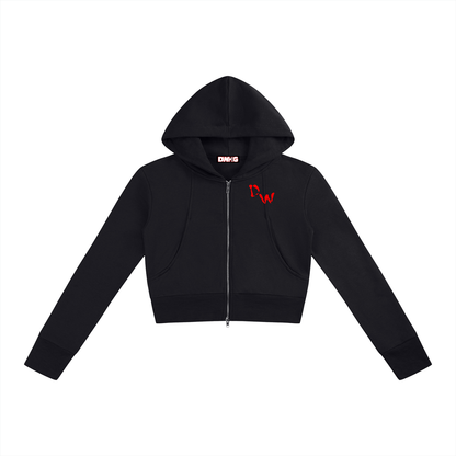 Women’s Slim Crop Full Zip Hoodie