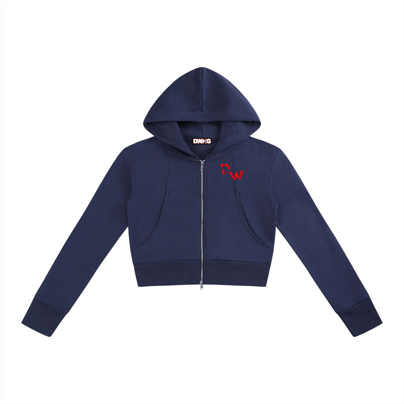 Women’s Slim Crop Full Zip Hoodie