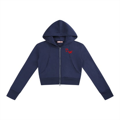 Women’s Slim Crop Full Zip Hoodie