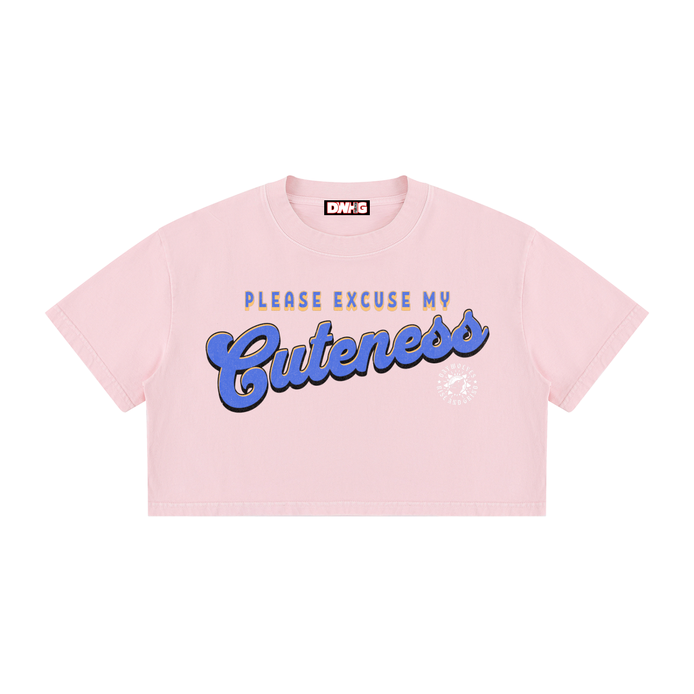 Women's Mineral Wash Cotton Crop T-Shirt