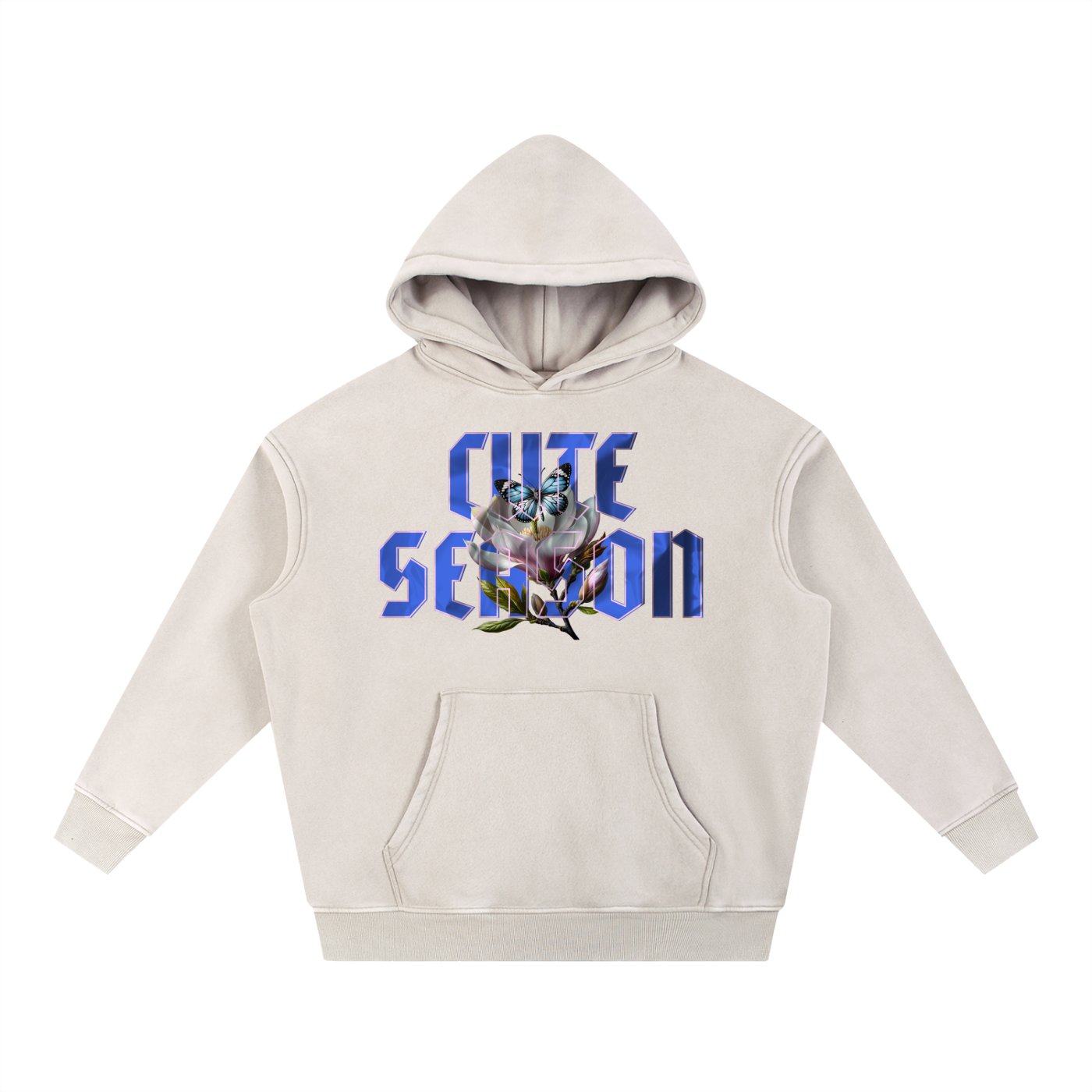Snow Wash Fleece Oversize Hoodie