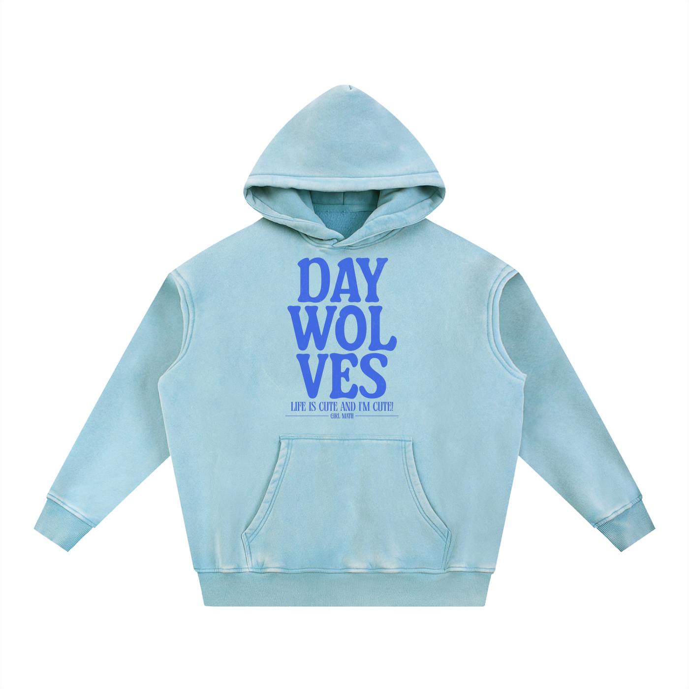 Snow Wash Fleece Oversize Hoodie