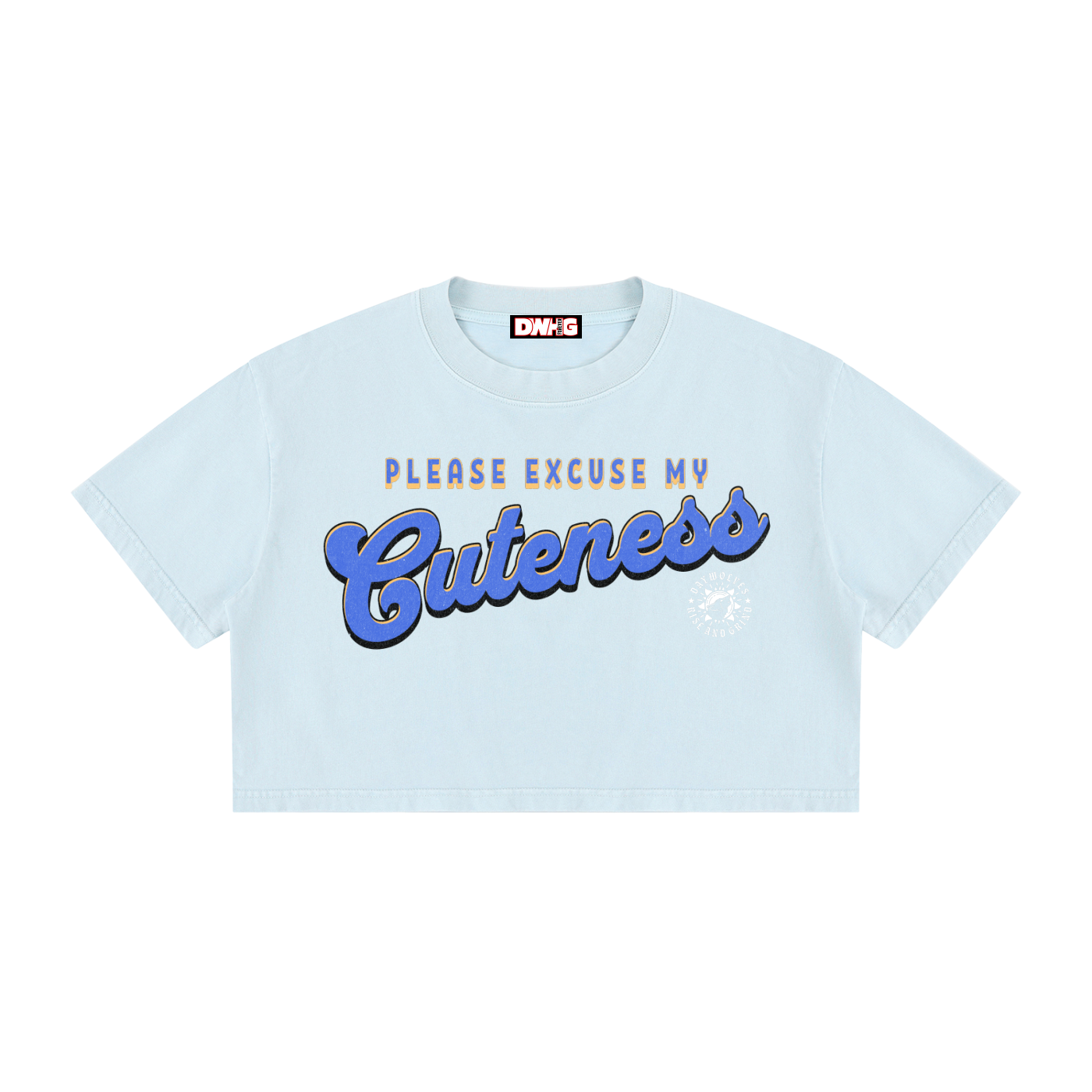 Women's Mineral Wash Cotton Crop T-Shirt