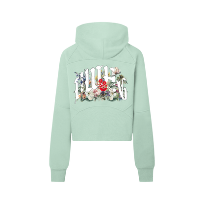Cropped Half-Zip Hoodie