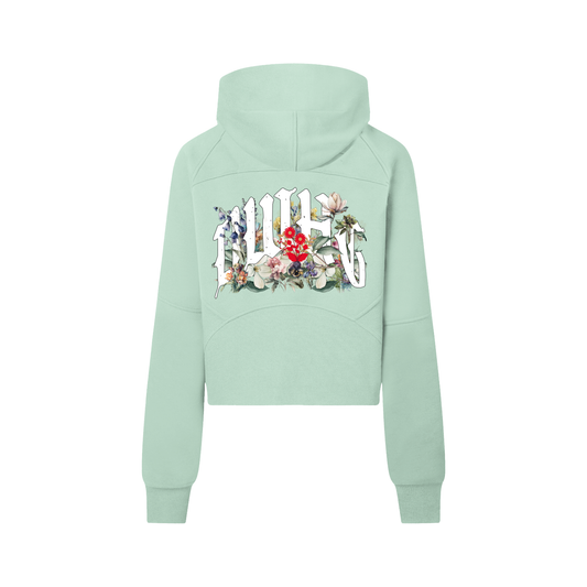 Cropped Half-Zip Hoodie